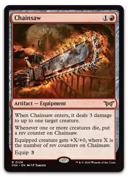 Chainsaw #128 (NM) Duskmourn DSK Magic MTG - Image 1