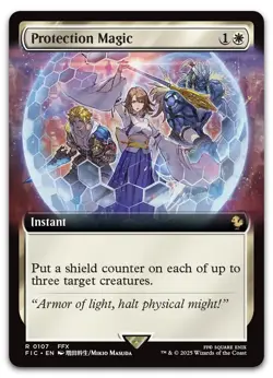 Protection Magic (Extended Art) #107 (NM) Final Fantasy FIC Magic MTG - Image 1