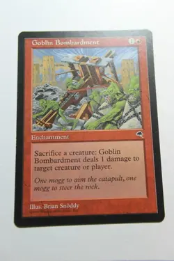 MTG Goblin Bombardment x1- -Tempest-Lightly Played - Image 1