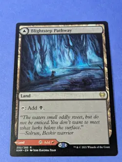MTG Magic: Kaldheim: Blightstep Pathway / Searstep Pathway #252/285 Rare - NM - Image 1