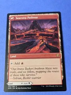 MTG Magic: Kaldheim: Blightstep Pathway / Searstep Pathway #252/285 Rare - NM - Image 2