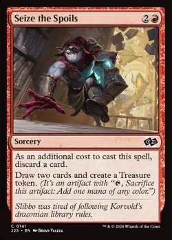 Seize the Spoils 0141 Non Foil Common Foundtions Jumpstart MTG Near Mint - Image 1