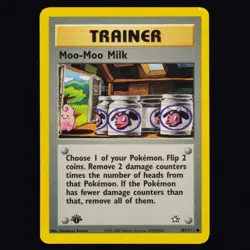 Moo-Moo Milk 101/111 Neo Genesis 1st Edition Pokemon TCG LP - Image 1
