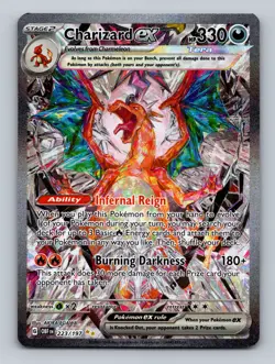 Charizard ex #223/197 Illustration Rare Holo SV03: Obsidian Flames Pokemon NM - Image 1