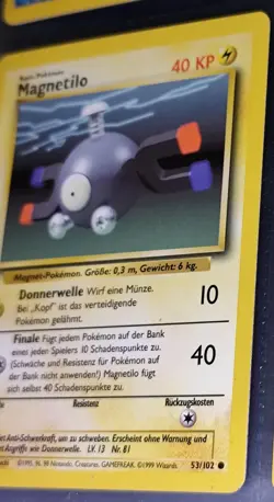 Pokemon TCG - Magnetilo 53/102+Magneton 9/102 [Holo] (Base Set 1999/Deutsch) Top - Image 3
