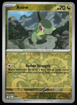 Axew 068/086 Common Black Bolt Pokemon Reverse Holo Near Mint - Image 1