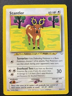 Stantler 38/64 Neo Revelation - Uncommon - WOTC - Pokemon Card Near Mint - Image 1