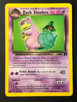 Dark Slowbro 29/82 Rare Team Rocket - WOTC Pokemon Card MP - Image 1