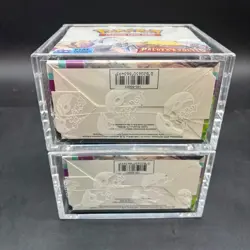 Lot (2) Pokemon TCG Paldea Evolved SV02 Booster Boxes SEALED/NEW w/ Acrylic - Image 4