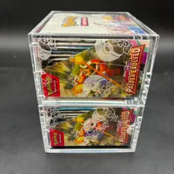 Lot (2) Pokemon TCG Paldea Evolved SV02 Booster Boxes SEALED/NEW w/ Acrylic - Image 5