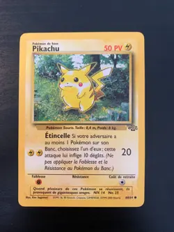 Carte Pokemon : Pikachu 60/64 Edition 2 Jungle Wizards Francaise - Image 1