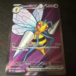 Beedrill ex 098/086 Ultra Rare Full Art Pokemon TCG Chaos Rising CRI English NM - Image 1