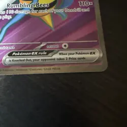 Beedrill ex 098/086 Ultra Rare Full Art Pokemon TCG Chaos Rising CRI English NM - Image 3