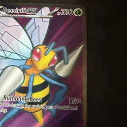 Beedrill ex 098/086 Ultra Rare Full Art Pokemon TCG Chaos Rising CRI English NM - Image 4