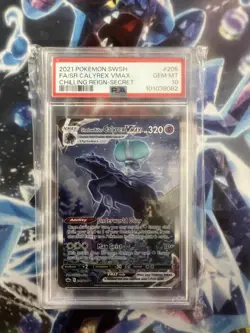 Shadow Rider Calyrex VMAX 205/198 PSA Graded 10 Pokemon Trading Card Game - Image 1
