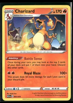 Charizard 001/015 Promo McDonald's Promos 2024 Pokemon Moderately Played - Image 1