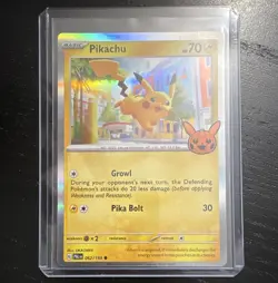 Pikachu 062/193 Trick or Trade Rare Holo Englisch Pokemon TCG Karte 2023 - Image 1