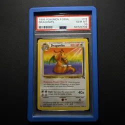 Pokemon Card Dragonite 19/62 PSA 10 GEM MINT Fossil - Image 2