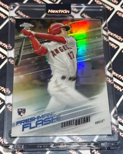SHOHEI OHTANI ff-1 2018 TOPPS CHROME Freshman Flash Refractor RC - Image 1