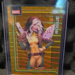 Topps 2026 Topps Chrome Marvel Rogue #090 Gold Parallel Serial Number Alpha 1/50 - Image 1