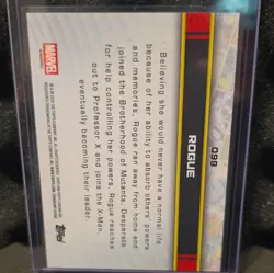Topps 2026 Topps Chrome Marvel Rogue #090 Gold Parallel Serial Number Alpha 1/50 - Image 2