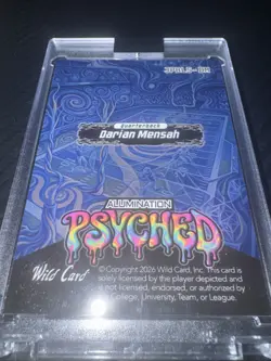 2026 Wild Card Alumination Darian Mensah 1/1 Psyched Blue Wave Parallel - Image 2