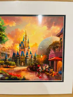 Disney Parks Walt Disney World Thomas Kinkade Studios Four Parks One Land Print - Image 3