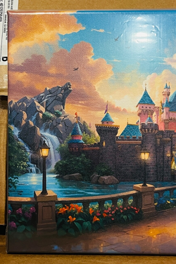 Disneyland Resort Two Parks One Land Gallery Wrap Thomas Kinkade Studios COA New - Image 2