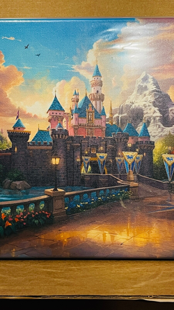 Disneyland Resort Two Parks One Land Gallery Wrap Thomas Kinkade Studios COA New - Image 3
