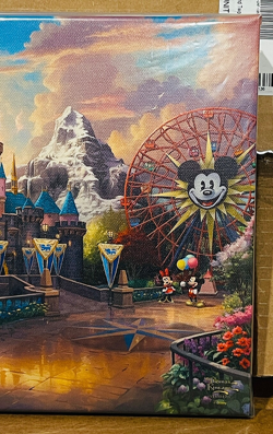 Disneyland Resort Two Parks One Land Gallery Wrap Thomas Kinkade Studios COA New - Image 4