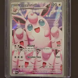 Pokemon TCG Wigglytuff 105/094 Paldean Fates Holo Rare Stage 1 HP 120 - Image 1