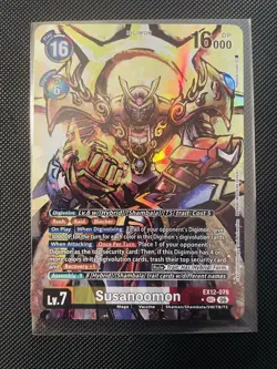Susanoomon EX12-076 SEC - Alt Art - EX12: Digital World Shambala - Digimon TCG - Image 1