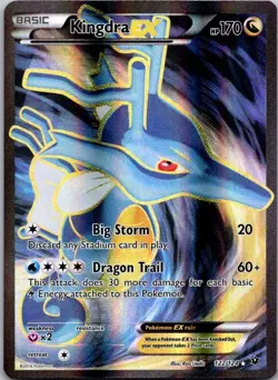 Kingdra EX (Full Art) Holo Ultra Rare XY - Fates Collide 122/124 NM - Image 1