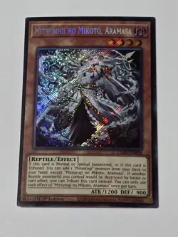 MITSURUGI NO MIKOTO, ARAMASA SECRET RARE L26D-ENM06 NEAR MINT YUGIOH - Image 1