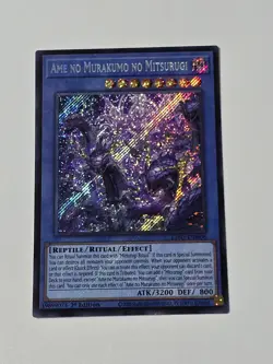 AME NO MURAKUMO NO MITSURUGI SECRET RARE L26D-ENM08 NEAR MINT YUGIOH - Image 1