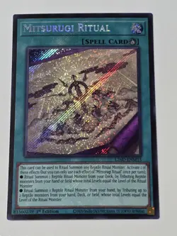 Mitsurugi Ritual L26D-ENM15 Secret Rare NM Legendary Modern Decks Yugioh - Image 1