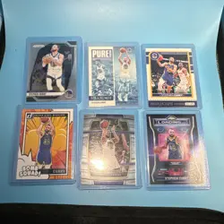 Panini Stephen Curry Warriors 2024-25 NBA Hoops Insert Card Lot 6 Pure/Bomb - Image 1
