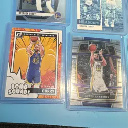 Panini Stephen Curry Warriors 2024-25 NBA Hoops Insert Card Lot 6 Pure/Bomb - Image 2