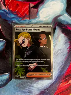 Rust Syndicate Grunt Holo Ultra Rare ME05: Pitch Black 112/084 NM - Image 1