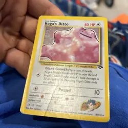 Pokemon TCG Koga's Ditto 10/132 Gym Challenge Holo Unlimited Rare - Image 3