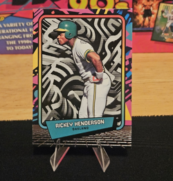 Panini 2026 90s Pop Culture Box Set Rickey Henderson Insert #15 Oakland A's - Image 1
