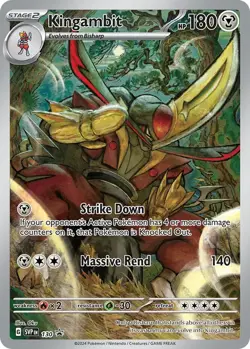 Kingambit SVP130 SVP 130 Promo Pokemon Card NM - Image 1