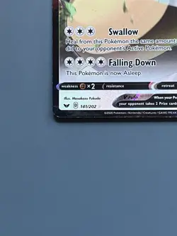 Pokemon Snorlax v Ultra-Rare Holo Card 141/202 Snorlax v 141/202 Rare Holo - Image 4