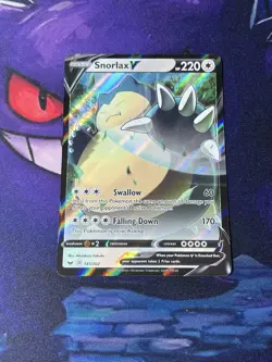 Snorlax V 141/202 Ultra Rare Pokemon Card (Sword & Shield) - Image 1