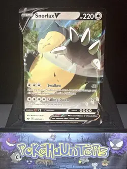 Pokemon Card Snorlax V 141/202 Sword & Shield Ultra Rare Near Mint - Image 1