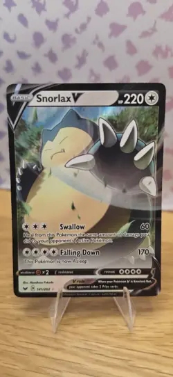 Pokemon TCG Snorlax v Card 141/202 Near Mint Condition - Image 1