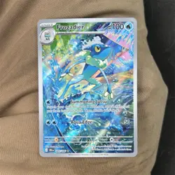 Pokemon Frogadier 089/086 Twilight Masquerade Illustration Rare Holo Full Art - Image 1
