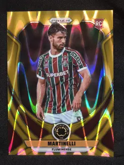 2025 PANINI PRIZM FIFA CLUB WORLD CUP MARTINELLI RC GOLD SEISMIC /10 #116 - Image 1