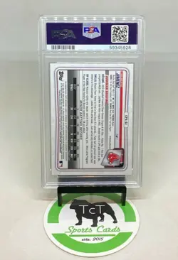 2020 Bowman Chrome MLB 1st Auto Green Atomic Gilberto Jimenez /99 PSA 9 Red Sox - Image 3