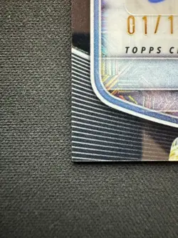 #1/10 Caleb Wilson Bowman Chrome U Autograph Black Mojo 1st Bowman Bookend - Image 3